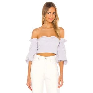 Revolve Song of Style Callie Top in Hush Purple S